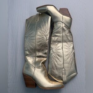 Billini Gold Cowboy Boots